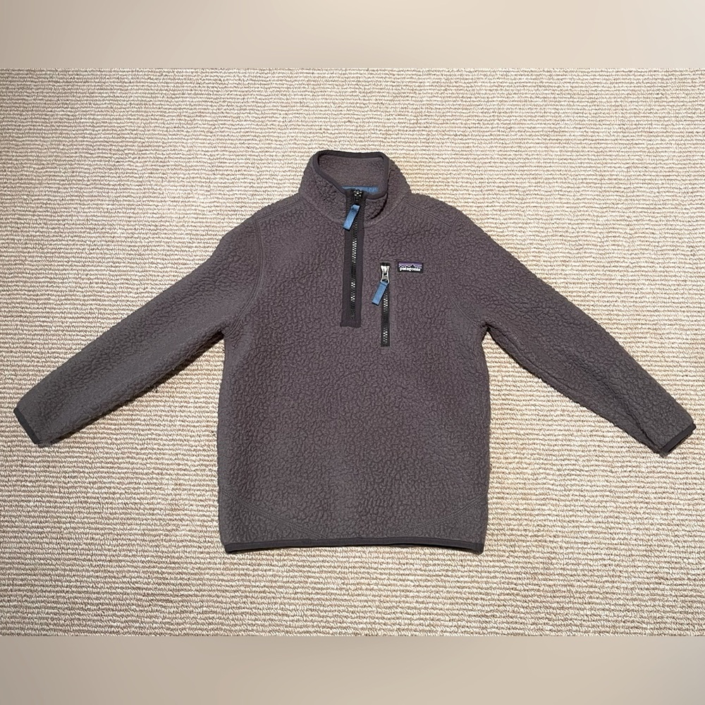 Patagonia Retro Pile 1/4 Zip Forge Grey Fleece Pullover
